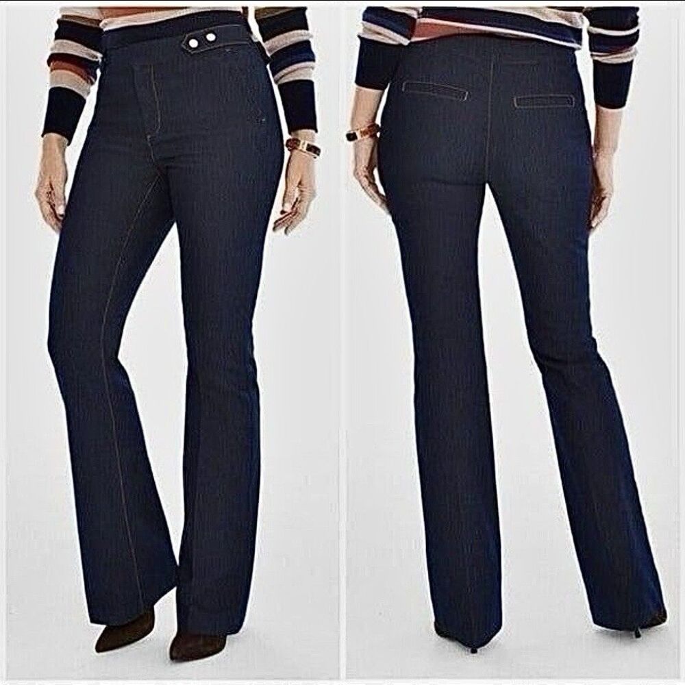 Chico's The Platinum Trouser Women’s Size 1  HighRise Bootcut Lightweight Jeans